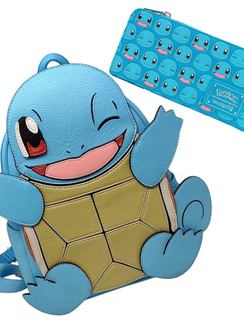 Loungefly Squirtle Cosplay Mini Backpack and Wallet